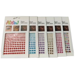 Kit 12 Cartela Pérola Adesiva Brilho p/ Carnaval QBELA MANUELA