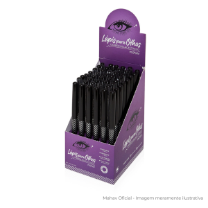 Box 48 Lapiseira Retrátil para Olhos Carbon Black Fosco Mahav