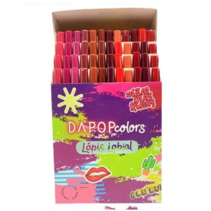 Box 48 Lápis para Contorno Labial Dapop Colors