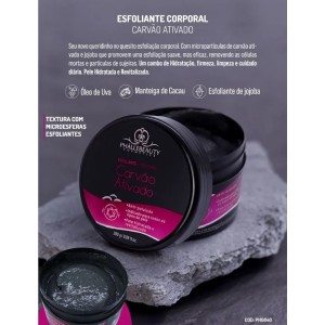 Esfoliante Corporal Carvão Ativado Phállebeauty 280 g