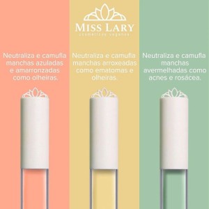 Corretivo Líquido Colorido Laranja Miss Lary