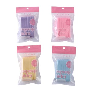 Esponja Hidra Expansível p/ Limpeza Facial Vivai c/ 12