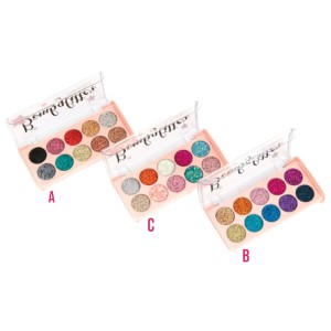 Paleta de Sombra Glitter Cor B BombGlitter Febella