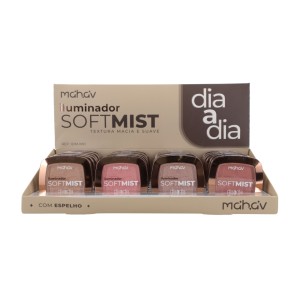 Box 24 Iluminador Facial Compacto Soft Mist Dia a Dia Mahav