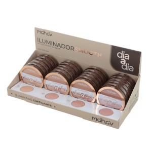 Box 24 Iluminador Facial Compacto Smooth Dia a Dia Mahav