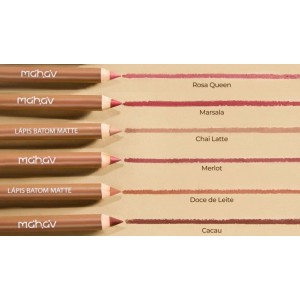 Lápis Batom Matte Lip Fusion Marsala Dia a Dia Mahav