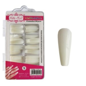 Unha Postiça Bailarina Alongada Hello Mini C/100 - OY001-9