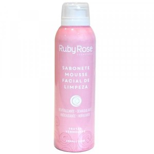 Sabonete Mousse Facial de Limpeza Frutas Vermelhas Ruby Rose 150ml