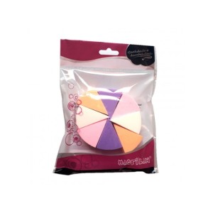 Esponja Queijo p/ maquiagem 8 Pedaços Macrilan EJ1-26