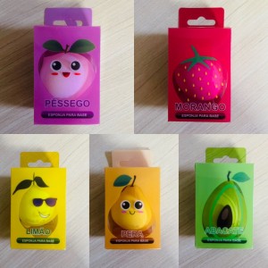 Esponja Fruta Pêssego para Maquiagem