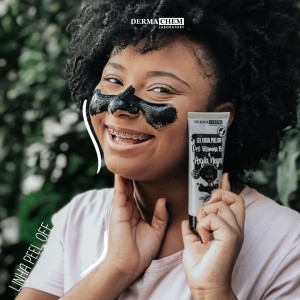 Box 9 Gel Peel Off Pró Vitamina B5 e Argila Negra Dermachem 60 G