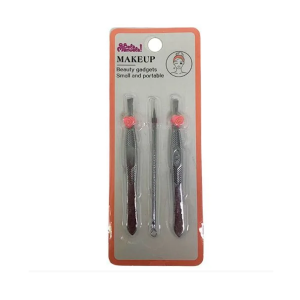 Kit 3 Pinças para Pelos e Sobrancelhas Qbella Manuela