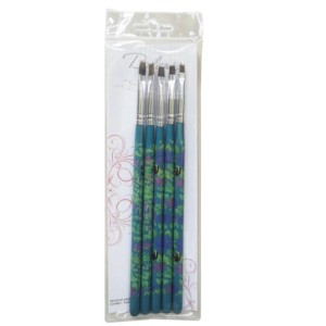 Kit 5 Pincel Reto Bilansy para Unhas Artísticas PNL207-2