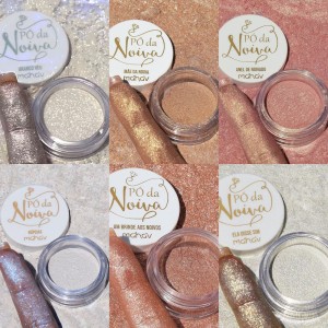 Kit 6 Pó da Noiva Mahav Iluminador