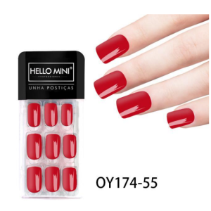 Kit Unhas Postiças Autocolantes c/ 24 Hello Mini OY174-55