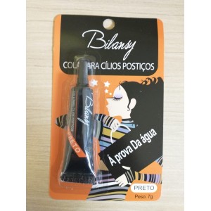 Cola p/ Cílios Postiços Preta a Prova D'água Bilansy 7 g