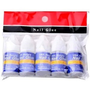 Kit 5 Cola de Unha Postiças Nail Glue 3 g