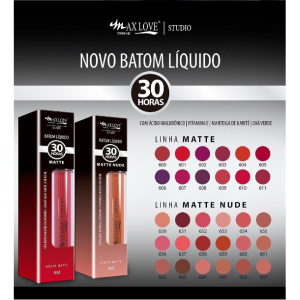 Batom Líquido Matte Nude 30H Cor 667 Max Love