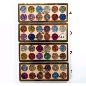 Paleta de Sombra Glitter 4 Vivai c/ 12 cores