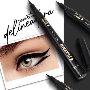Kit 12 Caneta Delineadora a Prova D´Água Preta Playboy