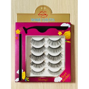 Cílios Postiços Magnéticos c/ 5 pares Make Lolita