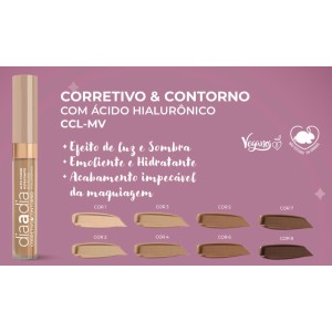 Corretivo & Contorno Líquido Cor 01 Dia a Dia Mahav