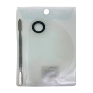 Placa e Espátula p/ Maquiagem em Acrílico Pequena Hello Mini