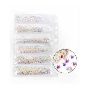 Strass Furta Cor Transparente p/ Decoração de Unhas e Outros