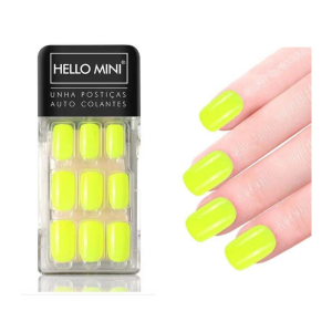 Kit Unhas Postiças Autocolantes c/ 24 Hello Mini OY174-69