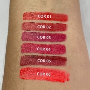 Kit 6 Batom Brilho Cremoso Lip Shine Pocket Vivai