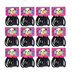 Kit 72 Elástico de Cabelo preto
