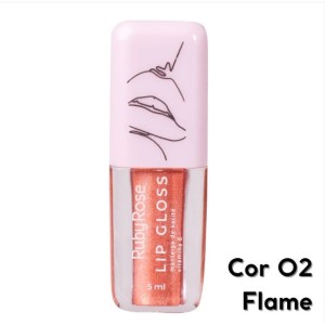 Lip Gloss 02 Flame Ruby Rose